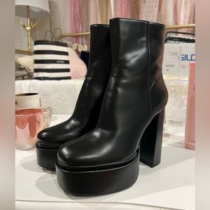 Zara platform ankle boots